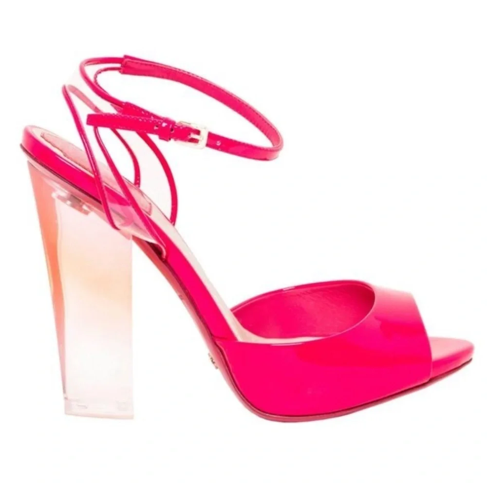 Christian Dior Reflet Plexi Patent PVC Heel
